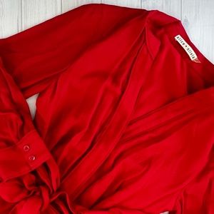 Alice and Olivia red shirt dress size 0